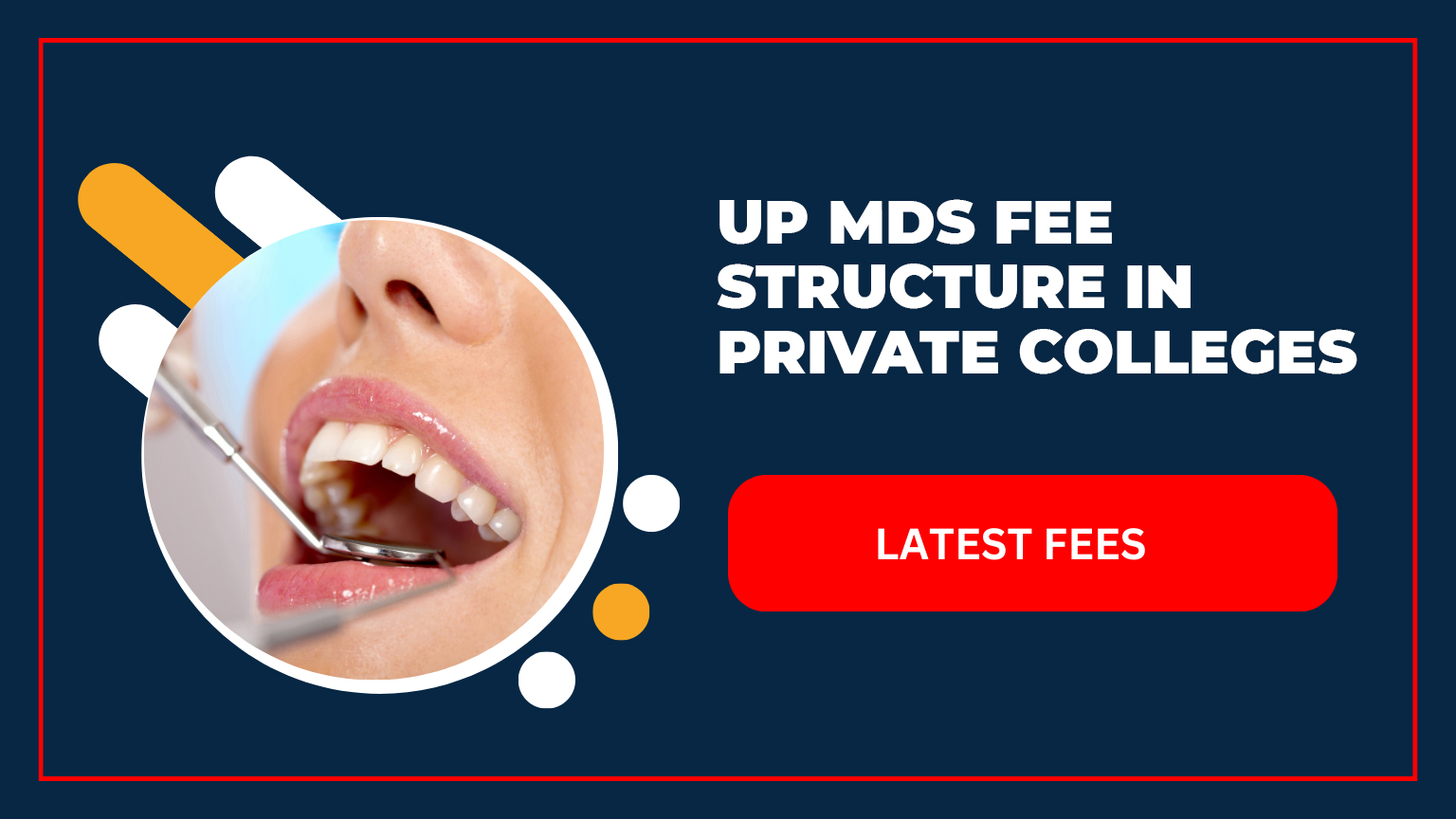 MDS Fees Structure in UP Private Colleges