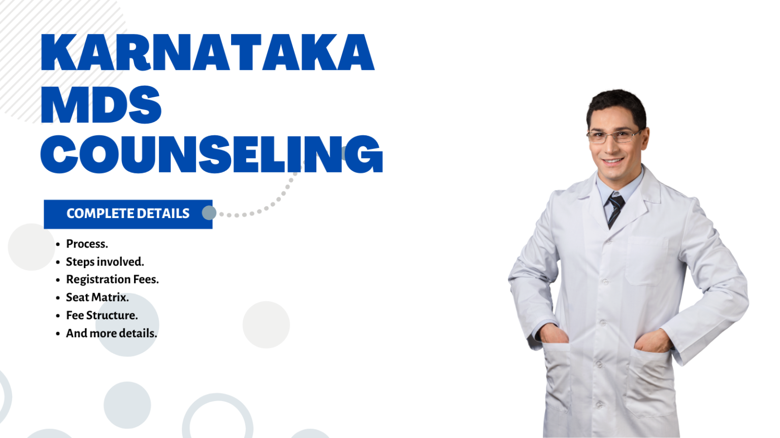 Karnataka MDS Counselling 2024 Dates, Procedures, Guidance