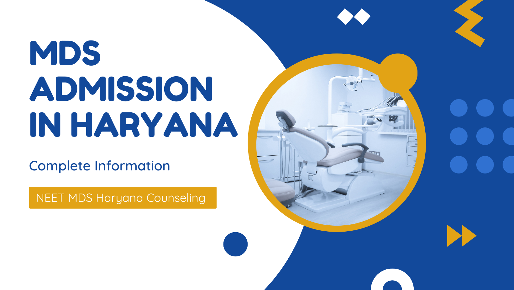 MDS Admission in Haryana through NEET MDS counseling