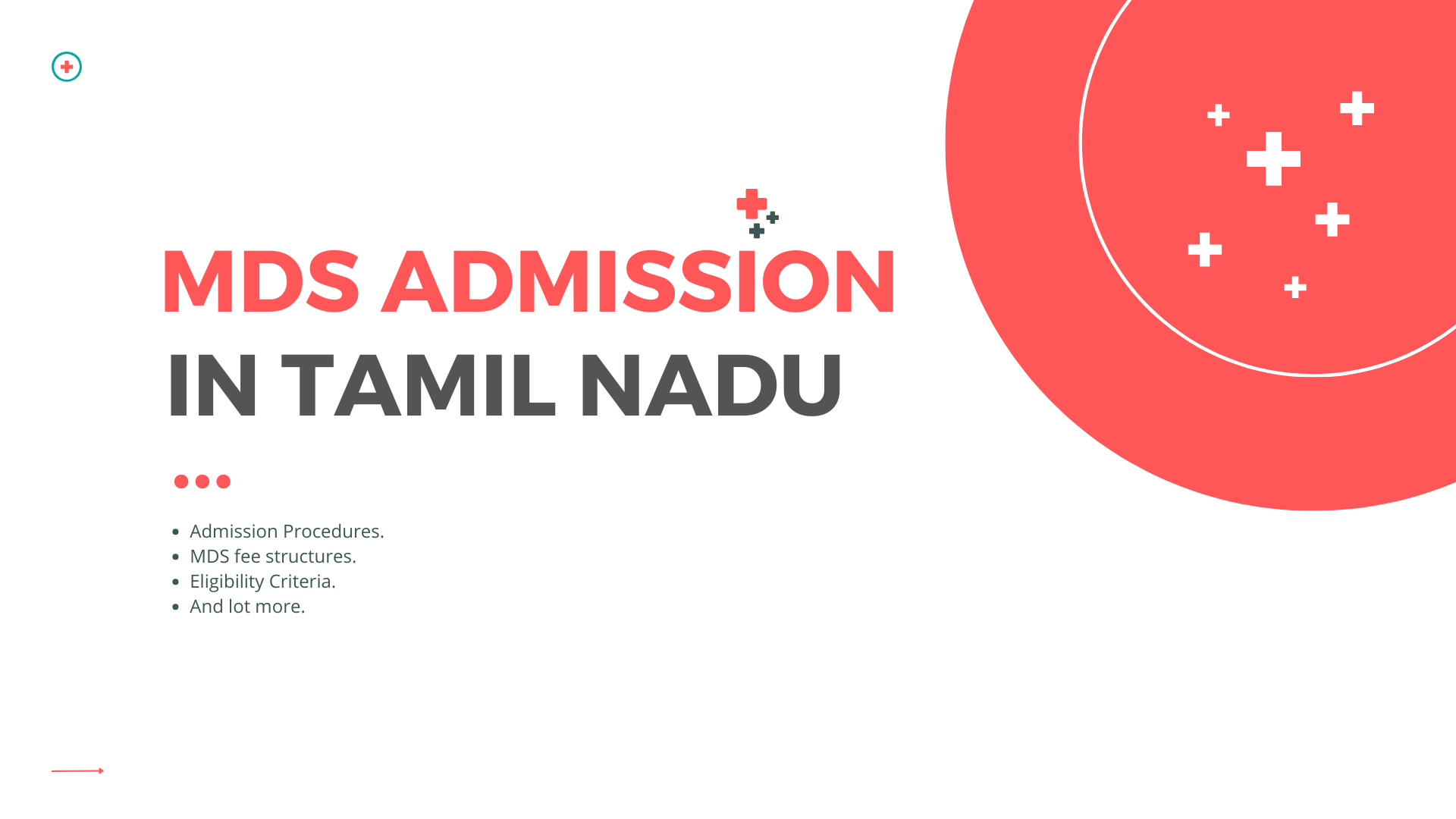 MDS Admission in Tamil Nadu