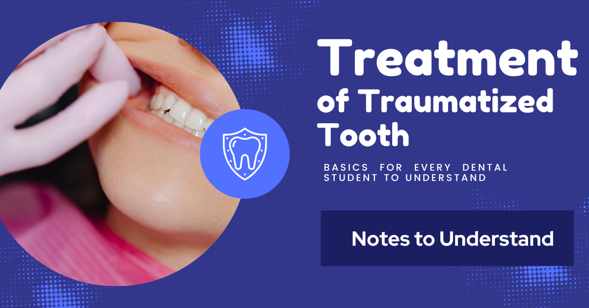Treatments of traumatized tooth banner